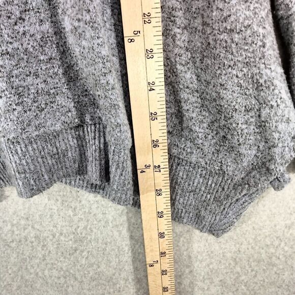 Soft Surroundings Pullover Sweater Womens Sz S Gray Marled V-Neck Stretch Casual - Picture 4 of 12